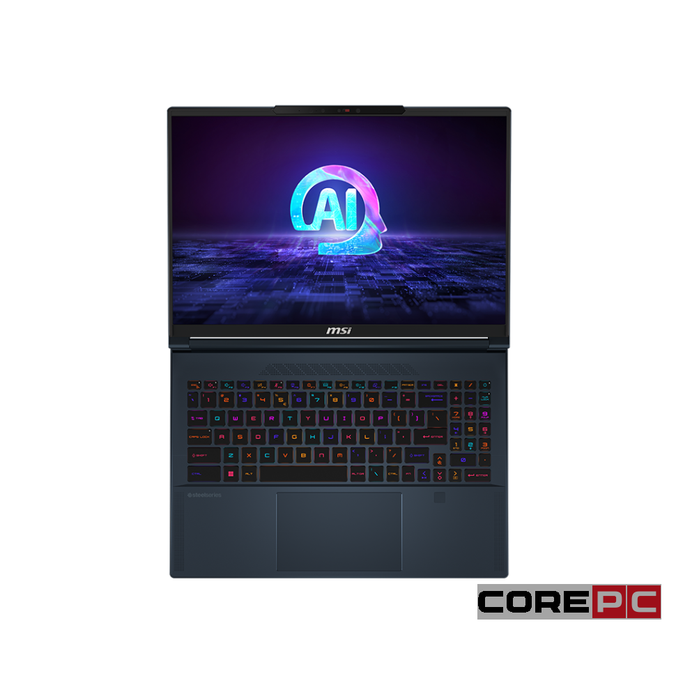 Ноутбук MSI Stealth 16 AI Studio A1VHG-027US (Ultra 9 185H/64GB/1024GB SSD/16.0"/3840x2400/120Hz/NVIDIA RTX 4080/Windows 11 Pro) Черный