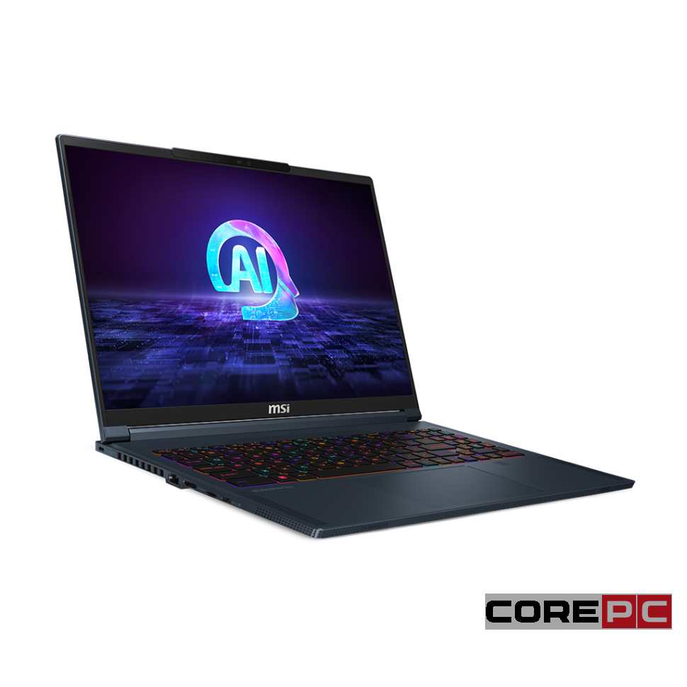 Ноутбук MSI Stealth 16 AI Studio A1VHG-027US (Ultra 9 185H/64GB/1024GB SSD/16.0"/3840x2400/120Hz/NVIDIA RTX 4080/Windows 11 Pro) Черный