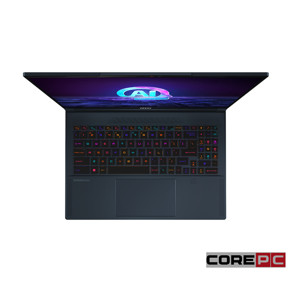 Ноутбук MSI Stealth 16 AI Studio A1VHG-027US (Ultra 9 185H/64GB/1024GB SSD/16.0"/3840x2400/120Hz/NVIDIA RTX 4080/Windows 11 Pro) Черный