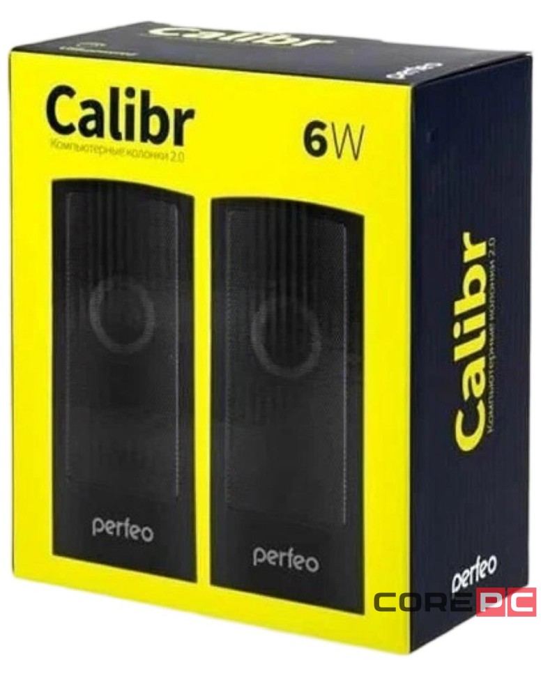 Акустическая система 2.0 Perfeo Calibr (PF-A4426) 2х3Вт пластик черная