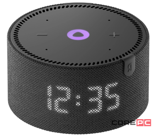 Умная колонка Яндекс Станция Мини Плюс с часами черная