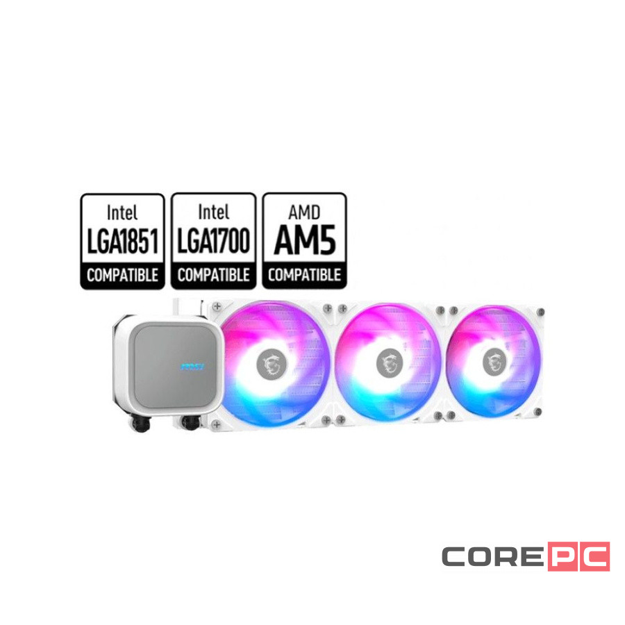 Система жидкостного охлаждения для процессора MSI MAG CORELIQUID A13 360 ARGB Gen2 White (306-7ZWDA21-L80)