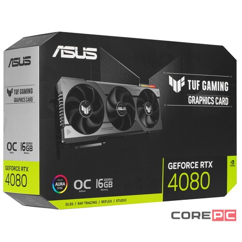 Видеокарта ASUS (TUF-RTX4080-O16G-GAMING) GeForce RTX 4080 16G TUF GAMING OC 90YV0IB0-M0NA00