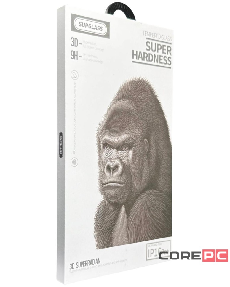 Защитное стекло для i-Phone 16 Pro 6.3" Supglass XC-11 3D чёрное