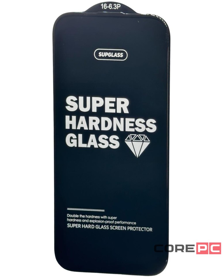 Защитное стекло для i-Phone 16 Pro 6.3" Supglass XC-11 3D чёрное