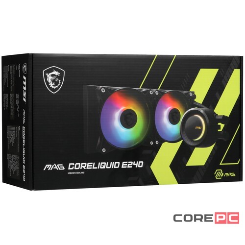 Система жидкостного охлаждения для процессора MSI MAG CORELIQUID E240 ARGB Black (306-7ZW5E17-C24)