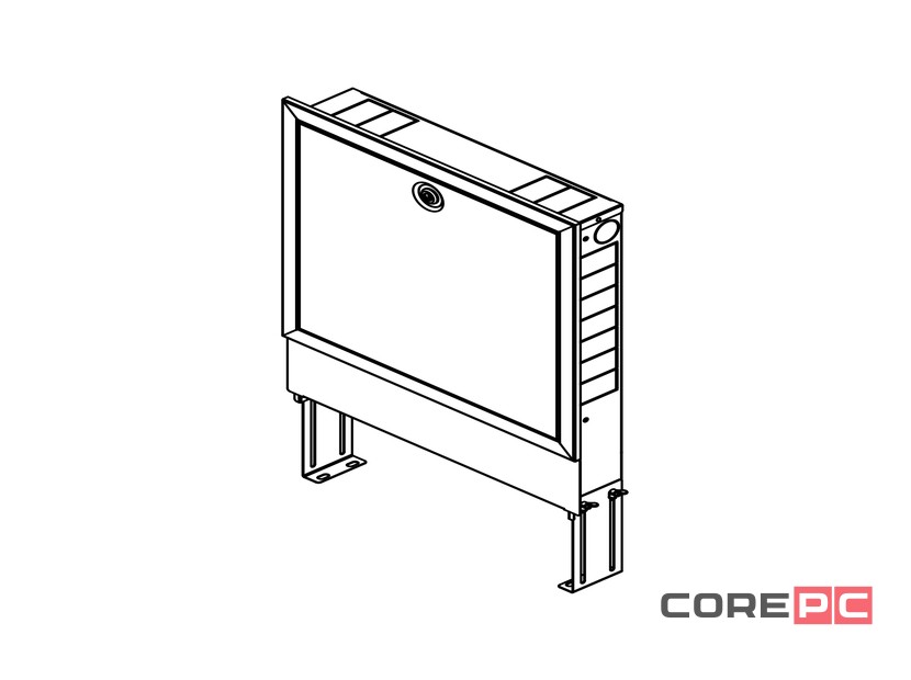 Шкаф коллекторный, встраиваемый, тип UP 110/550, белый