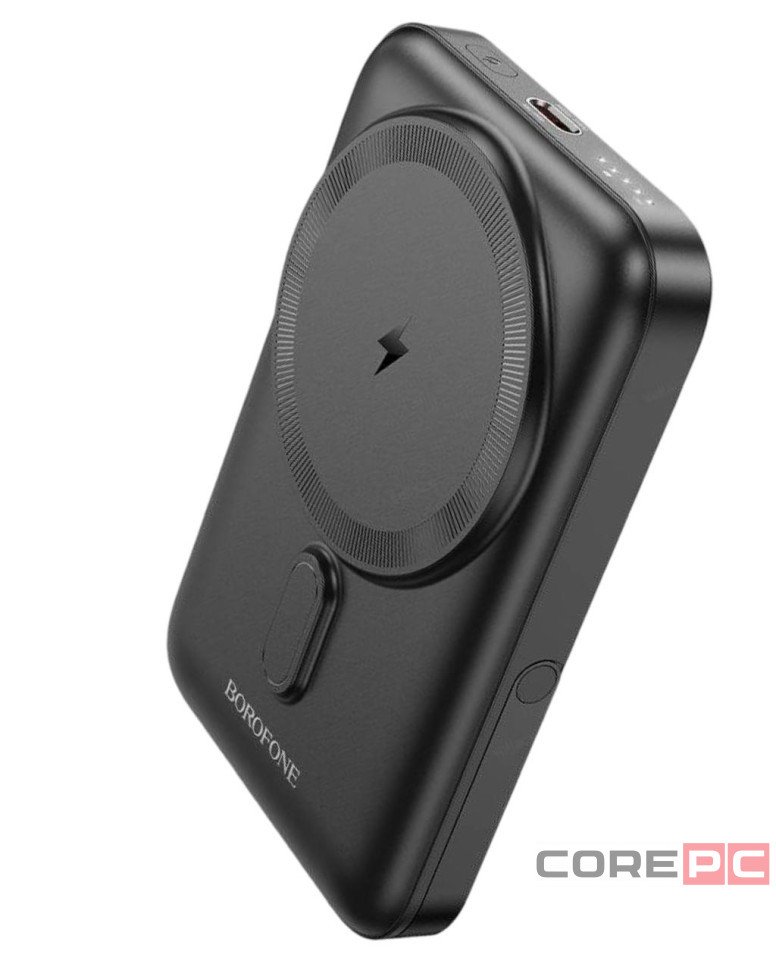 Powerbank магнитный с MagSafe Borofone BJ51A 10000mAh с подставкой чёрный