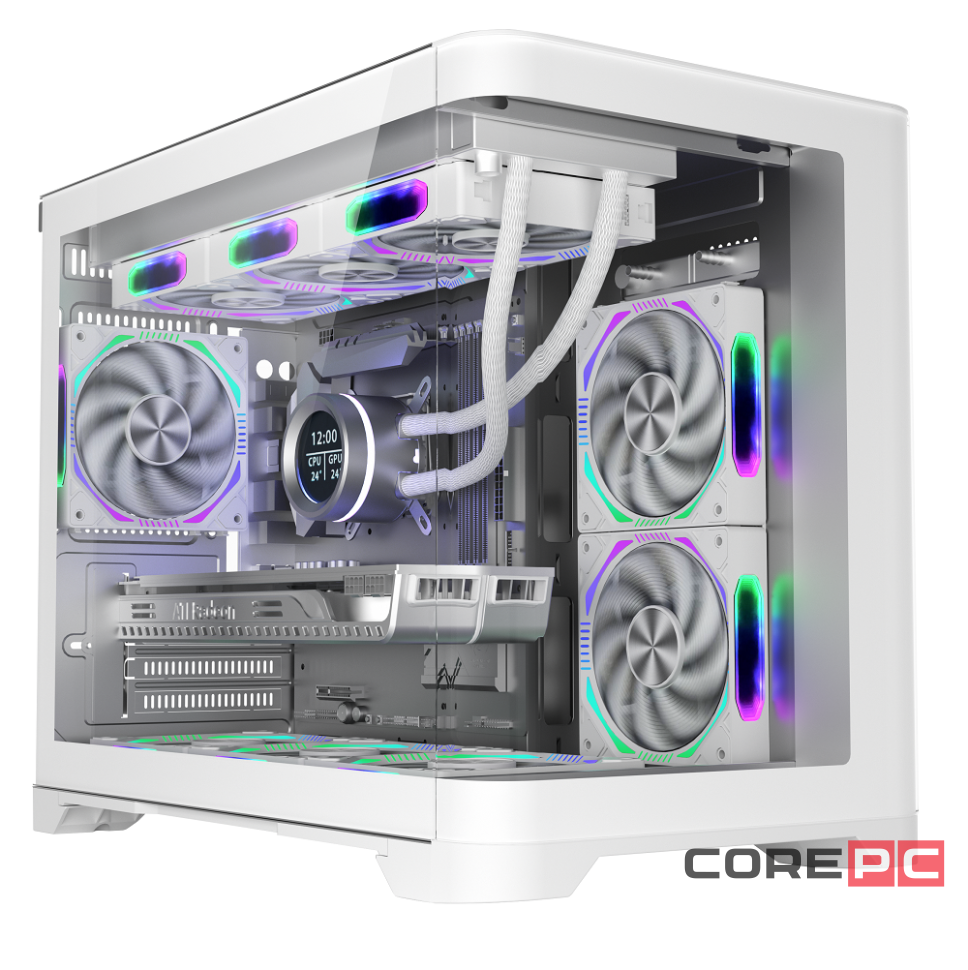 Компьютерный корпус 1STPLAYER UVIEW UV6 White (UV6-WH)