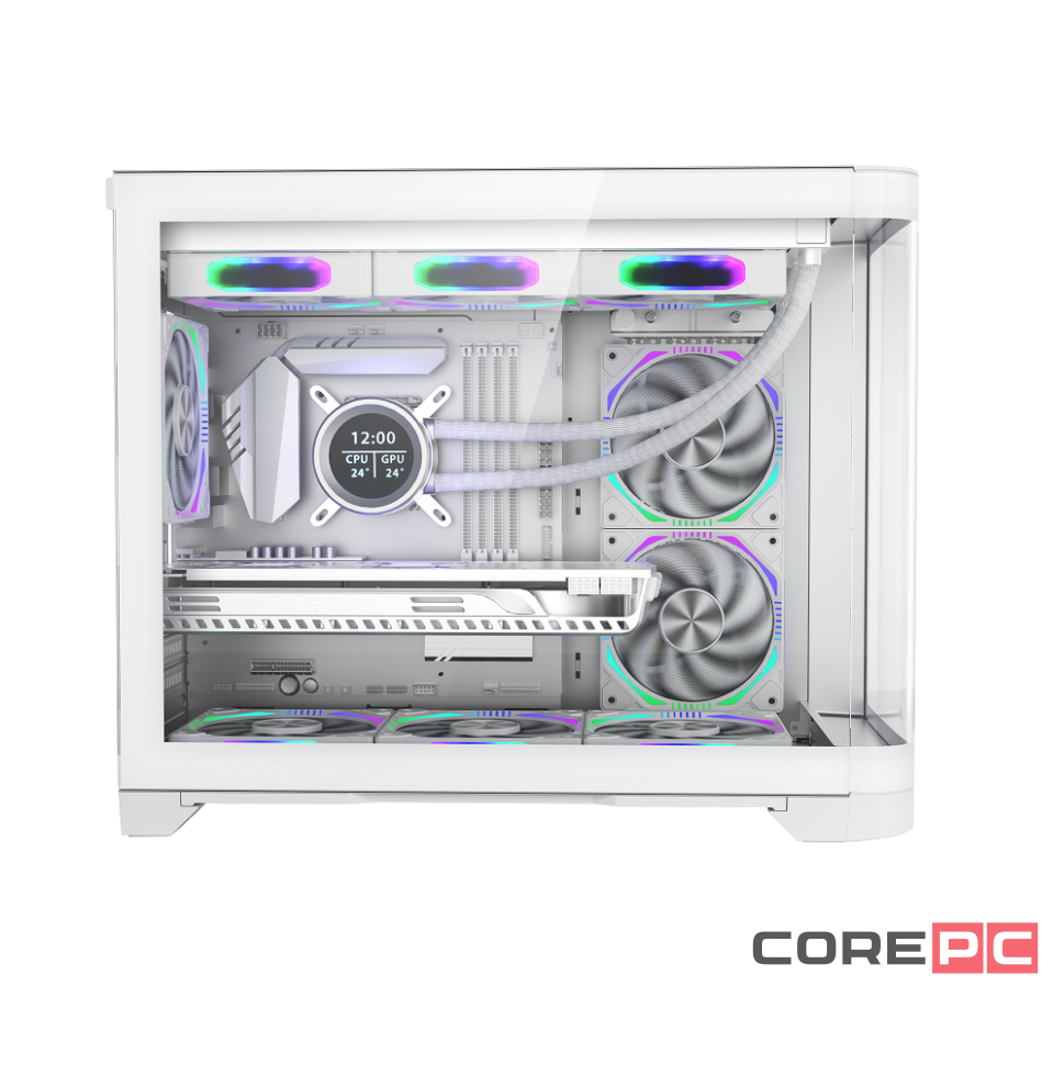 Компьютерный корпус 1STPLAYER UVIEW UV6 White (UV6-WH)