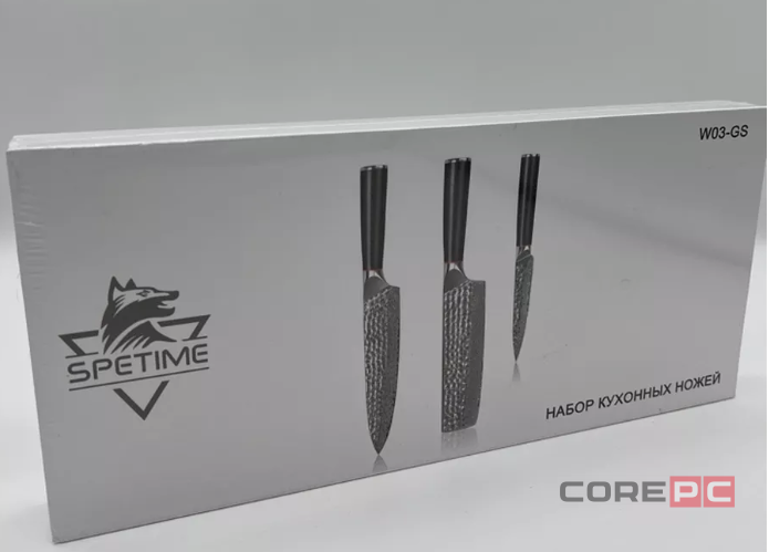 Набор кухонных ножей Xiaomi Spetime 3-Piece Steel Kitchen Knife Set W03-GS (3 ножей) черный