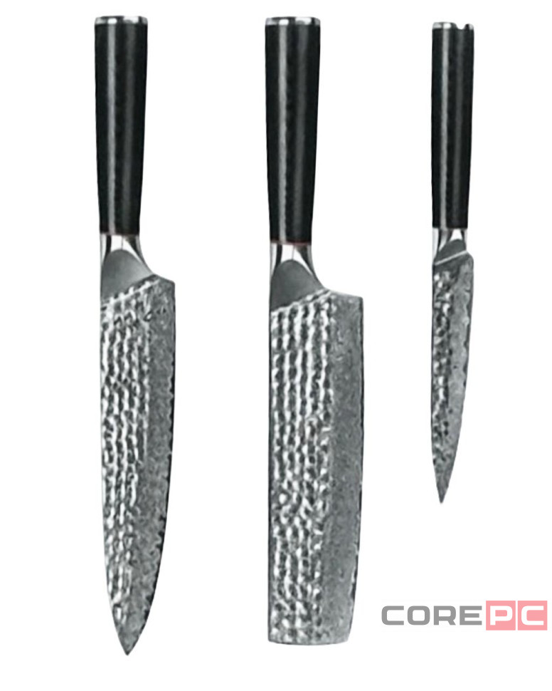 Набор кухонных ножей Xiaomi Spetime 3-Piece Steel Kitchen Knife Set W03-GS (3 ножей) черный
