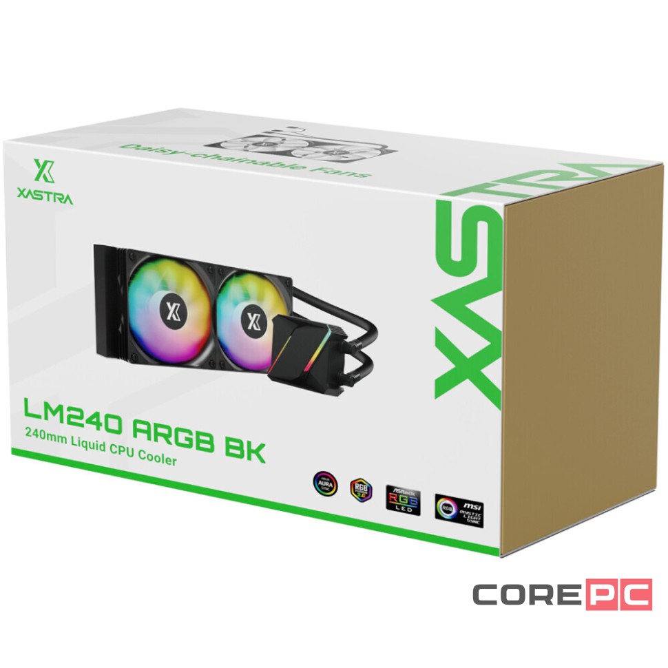 Система жидкостного охлаждения для процессора XASTRA LM240 ARGB BK (LM240-BKAFXX-GL)