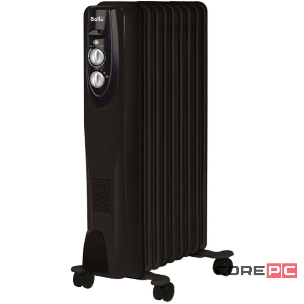 Масляный радиатор Ballu Classic black BOH/CL-09BRN 2000 (9 секций)