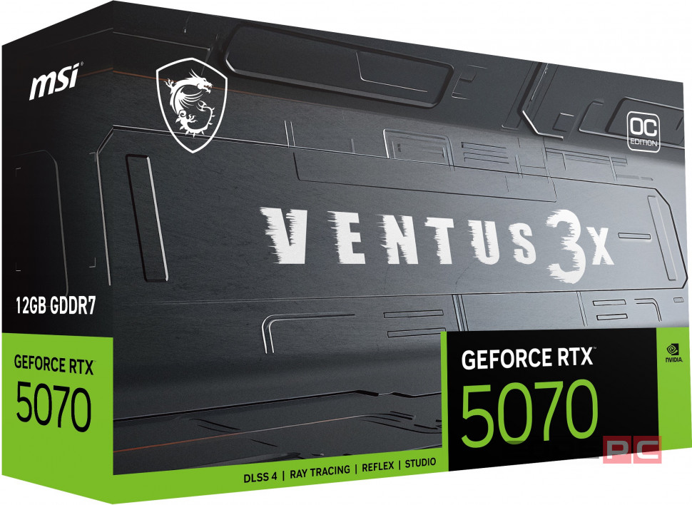 Видеокарта MSI (G5070-12V3C) GeForce RTX 5070 12G VENTUS 3X OC