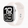 Apple Watch Series 10 42mm Silver Aluminum Case with Light Blush Sport Band (M/L)