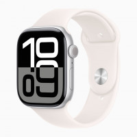 Apple Watch Series 10 42mm Silver Aluminum Case with Light Blush Sport Band (M/L)