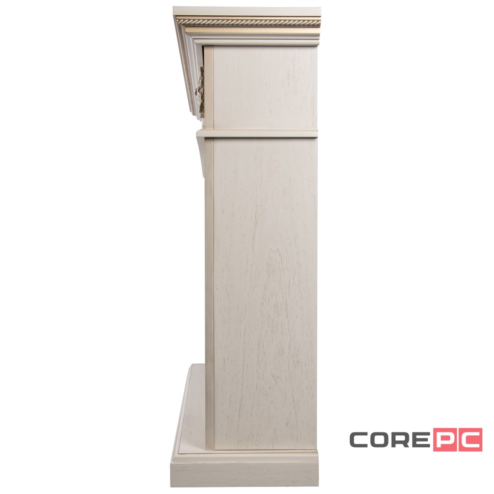 Каминокомплект: Очаг Electrolux EFP/P-3620LS, портал Siena 42/40/36, сл. кость с зол. патиной