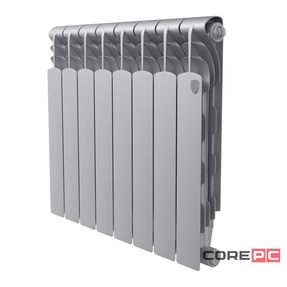 Радиатор Royal Thermo Revolution Bimetall 500 2.0/Silver Satin - 8 секц.