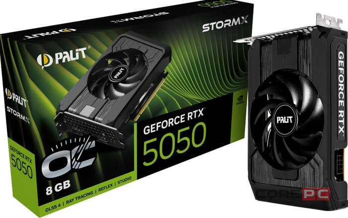 Видеокарта Palit (NE65050T19P1-GB2070F) GeForce RTX 5050 8GB STORMX OC