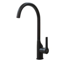 Смеситель для кухни MIXLINE МЛ23-032/ML23-032, рычажное управление, цвет черный