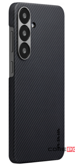 Чехол PITAKA Ultra-Slim Case для Samsung Galaxy S25 карбоновый (арамид) черно-серый в полоску