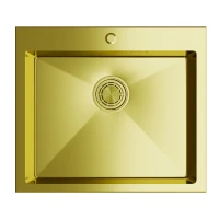 Кухонная мойка MIXLINE 555136, Врезная, цвет золото