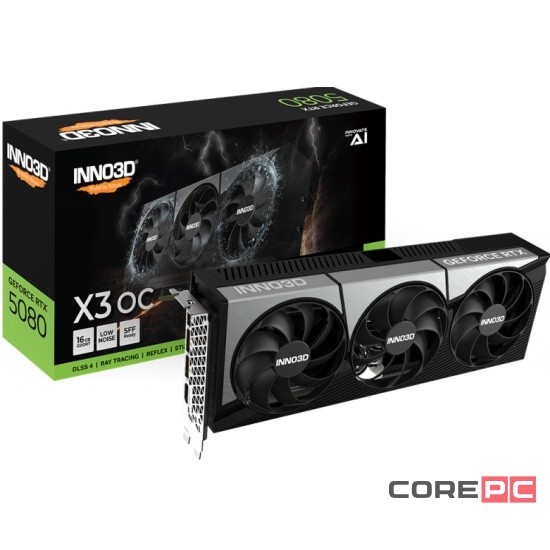 Видеокарта INNO3D (N50803-16D7X-17603930) GeForce RTX 5080 16GB ХЗ ОС