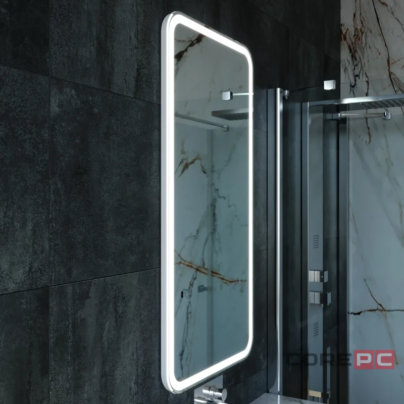 Зеркало MIXLINE Мальта 600х1200 (ШВ) бесконтактный сенсор,светодиодная подсветка, гор/верт крепеж
