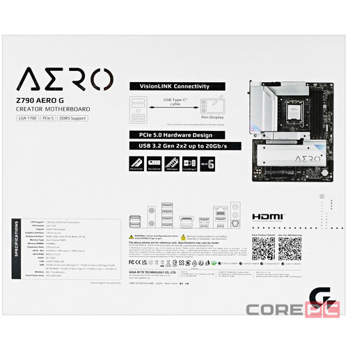 Материнская плата Gigabyte Z790 AERO G