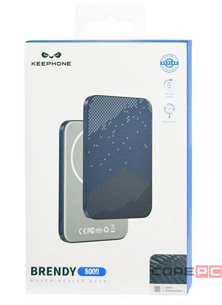 Powerbank магнитный с MagSafe Keephone Brendy Starry 5000mAh синий