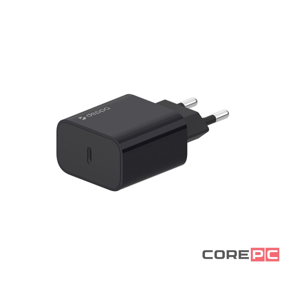 Сетевое зарядное устройство Deppa Deppa Wall charger (11427) 25W 3.0А Type-C (черный)