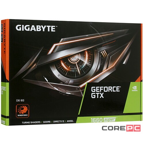 Видеокарта Gigabyte (GV-N166SD6-6GD) GeForce GTX 1660 SUPER D6 6GB