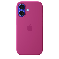 Чехол-накладка Silicone Case with MagSafe для iPhone 16 Plus (Fuchsia)