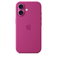 Чехол-накладка Silicone Case with MagSafe для iPhone 16 Plus (Fuchsia)