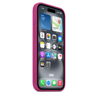 Чехол-накладка Silicone Case with MagSafe для iPhone 16 Plus (Fuchsia)