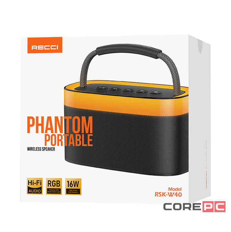 Bluetooth колонка Recci Phantom RSK-W40 черная