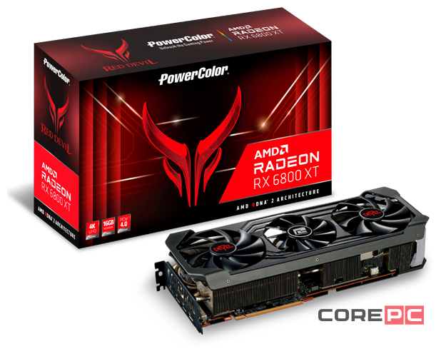 Видеокарта PowerColor (AXRX 6800XT 16GBD6-3DHE/OC) Radeon RX 6800 XT 16GB