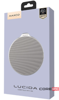 Беспроводное зарядное устройство Maxco Lucida MCW-01 серебристое