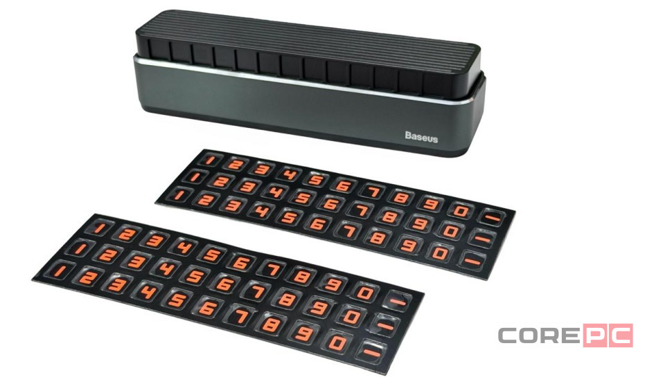 Парковочная карта Baseus Moonlight Box Series ACNUM-B0G серая