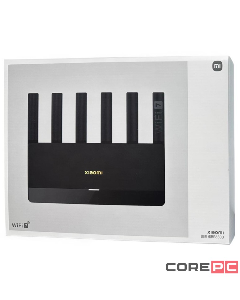 Wi-Fi роутер Xiaomi Router BE6500 (RN02) Wi-Fi7 черный