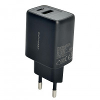 Сетевое зар. устр. Keephone Booster 1USB+1C Gan 20W черное