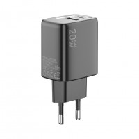 Сетевое зар. устр. Keephone Booster 1USB+1C Gan 20W черное