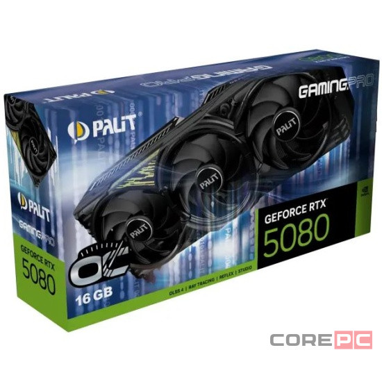 Видеокарта Palit (NE75080S19T2-GB2031Y) GeForce RTX 5080 16GB GAMINGPRO OC V1