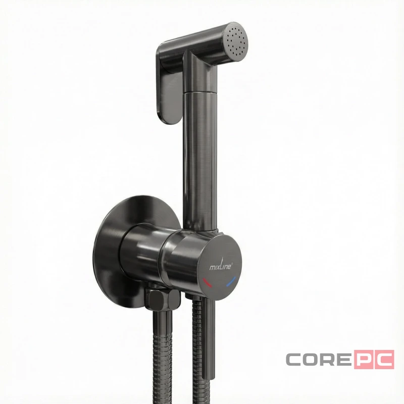 Смеситель для гигиенического душа MIXLINE МЛ31-081Г/ML31-081GR, рычажное управление, цвет хром