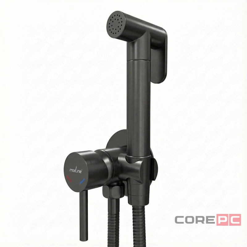 Смеситель для гигиенического душа MIXLINE МЛ31-081Г/ML31-081GR, рычажное управление, цвет хром