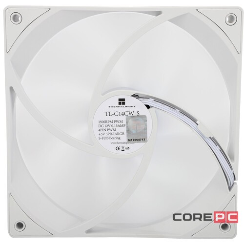 Вентилятор для корпуса Thermalright TL-C14CW-S ARGB White (TRTLC14CWS)