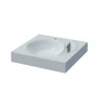 Раковина накладная над стиральной машиной Madera КоПП-60 4627173210140, литьевой мрамор, квадратная, белый