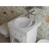Раковина накладная над стиральной машиной Madera КоПП-60 4627173210140, литьевой мрамор, квадратная, белый