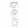 Унитаз подвесной WAVE 550502 безободковый, с сиденьем, микролифт, цвет белый